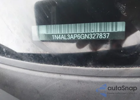 2016 Nissan Altima 2.5/2.5 S/2.5 Sl/2.5 Sr/2.5 Sv из США, поврежденный, VIN 1N4AL3AP6GN327837